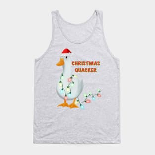 Christmas Quacker funny Xmas joke Tank Top